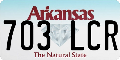 AR license plate 703LCR