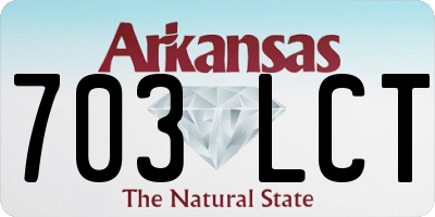 AR license plate 703LCT
