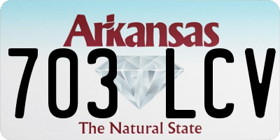 AR license plate 703LCV