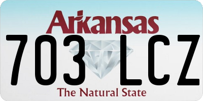 AR license plate 703LCZ