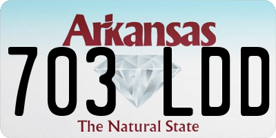 AR license plate 703LDD