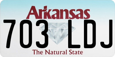 AR license plate 703LDJ