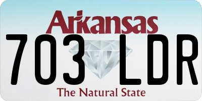 AR license plate 703LDR