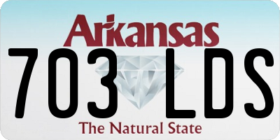 AR license plate 703LDS
