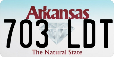 AR license plate 703LDT