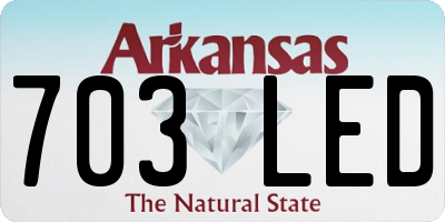 AR license plate 703LED