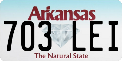 AR license plate 703LEI