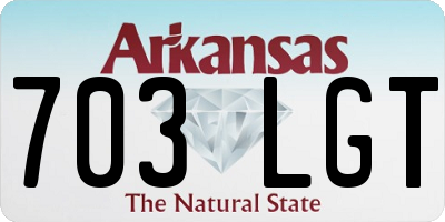 AR license plate 703LGT