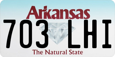 AR license plate 703LHI