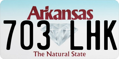 AR license plate 703LHK