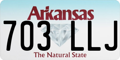 AR license plate 703LLJ
