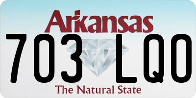 AR license plate 703LQO