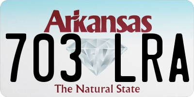 AR license plate 703LRA