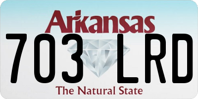 AR license plate 703LRD