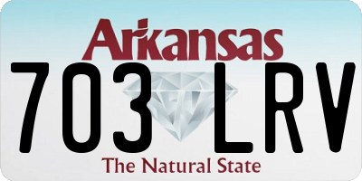 AR license plate 703LRV