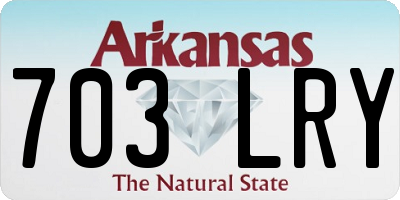 AR license plate 703LRY