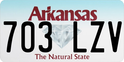 AR license plate 703LZV
