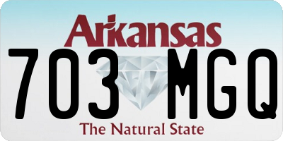 AR license plate 703MGQ