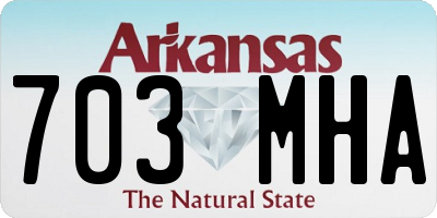 AR license plate 703MHA