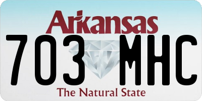 AR license plate 703MHC