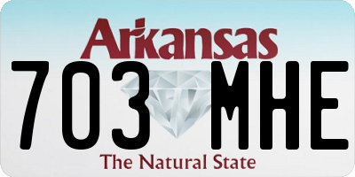 AR license plate 703MHE