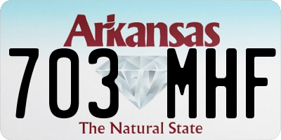 AR license plate 703MHF