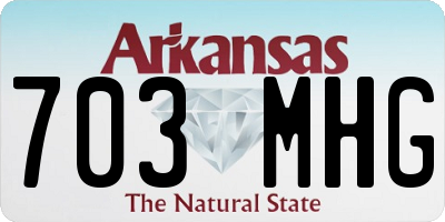 AR license plate 703MHG