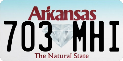AR license plate 703MHI