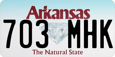 AR license plate 703MHK