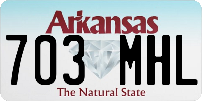 AR license plate 703MHL