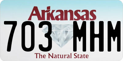 AR license plate 703MHM
