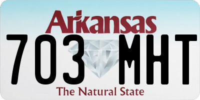 AR license plate 703MHT