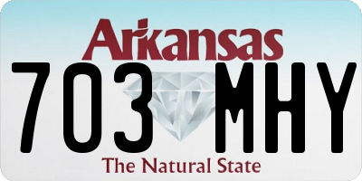 AR license plate 703MHY