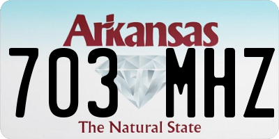 AR license plate 703MHZ