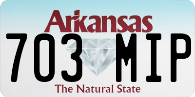 AR license plate 703MIP