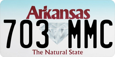 AR license plate 703MMC