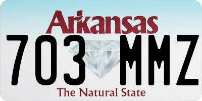 AR license plate 703MMZ