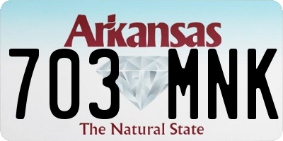 AR license plate 703MNK