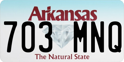 AR license plate 703MNQ