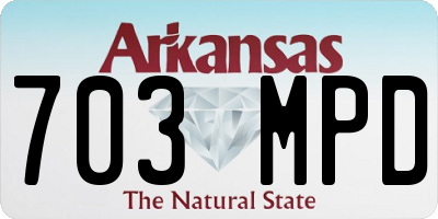 AR license plate 703MPD
