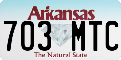 AR license plate 703MTC