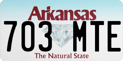 AR license plate 703MTE