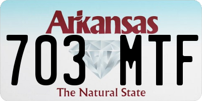 AR license plate 703MTF