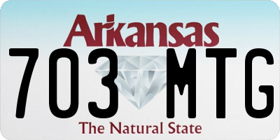 AR license plate 703MTG