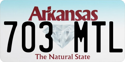 AR license plate 703MTL