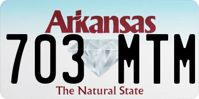AR license plate 703MTM
