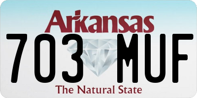 AR license plate 703MUF