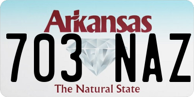AR license plate 703NAZ