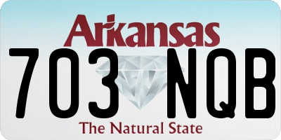 AR license plate 703NQB