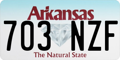 AR license plate 703NZF